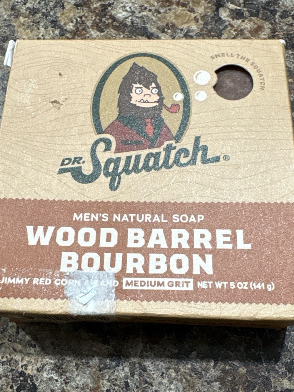 Dr. Squatch Wood Barrel Bourbon Men's Soap - Brown